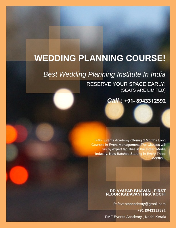 FMF Events Academy Wedding Planning Course in India 